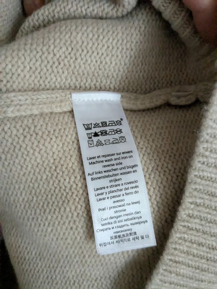 Pull beige chaud thème montagne 12 ans - photo numéro 7
