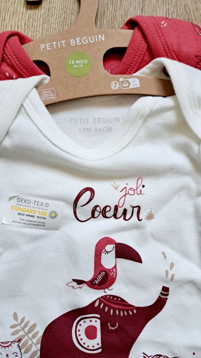 lot bodies petit béguin 18mois👧 - photo numéro 3