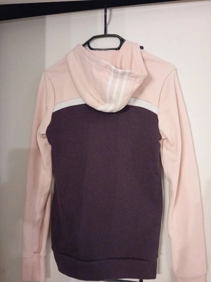 Veste Adidas Fille 13/14 ans Rose Violet Blanc - photo numéro 4