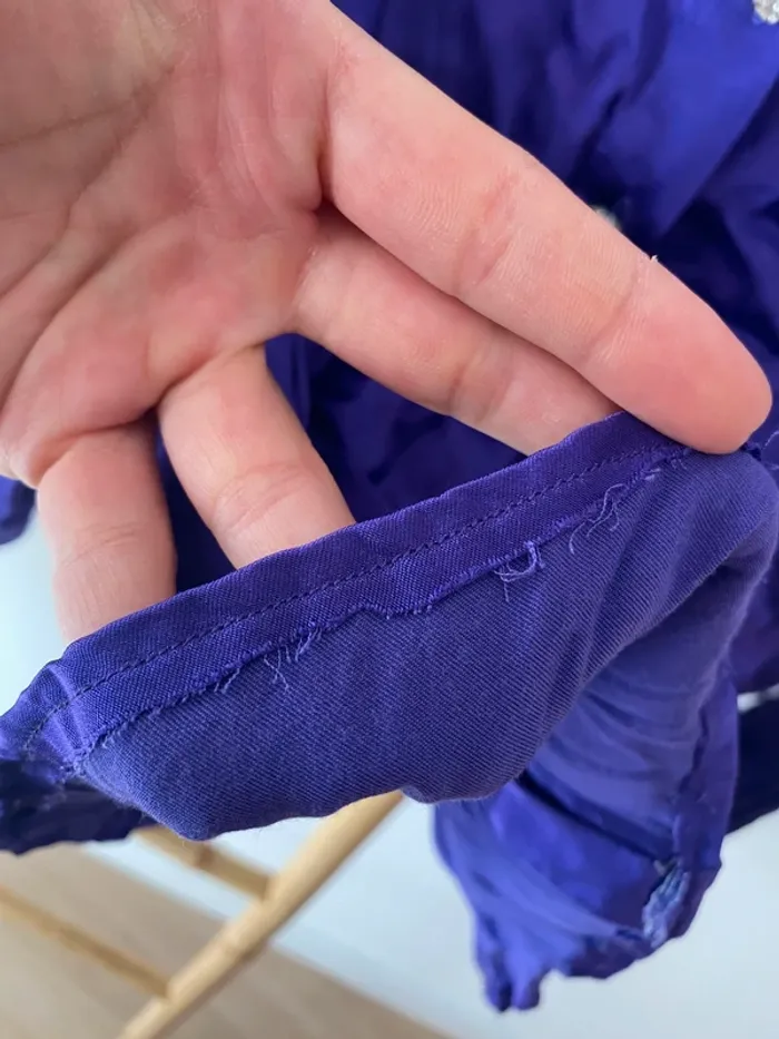 Chemise violette satinée - photo numéro 5