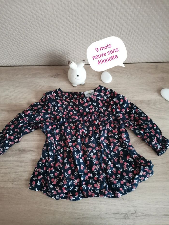 Petite blouse fleurie 9 mois Tape à l'œil Tao