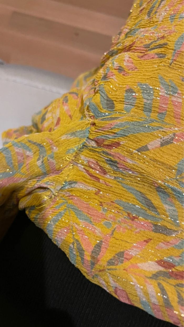 Robe fleurie en soie sezane - photo numéro 5