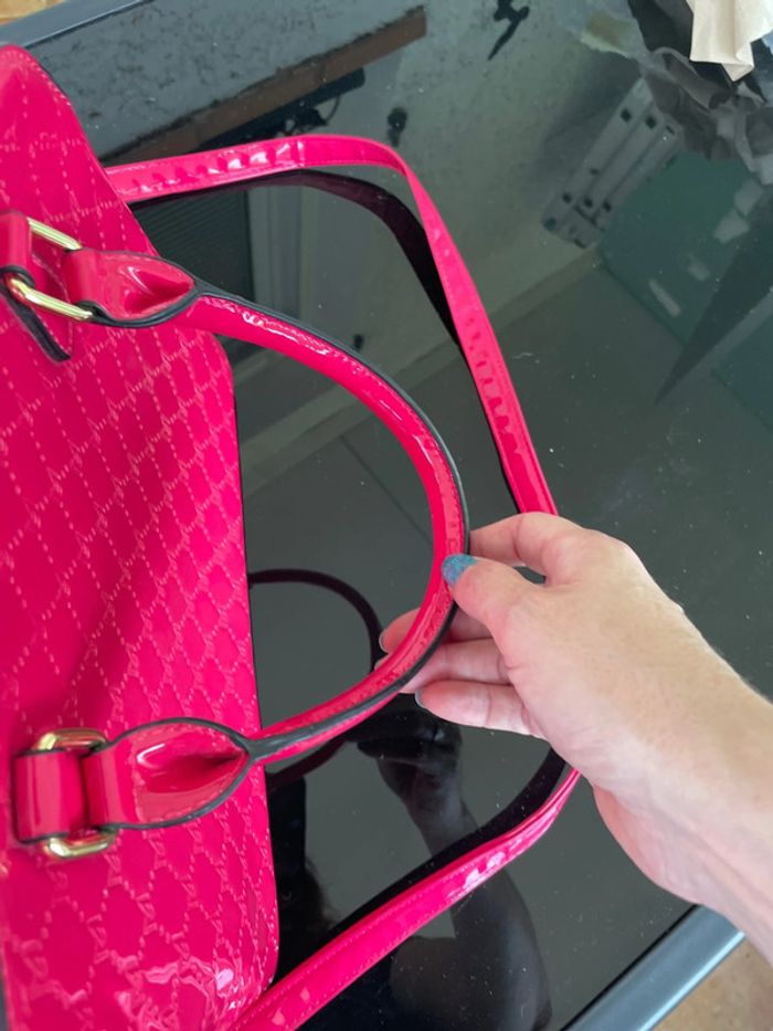 Sac à main, vernis rose - photo numéro 7