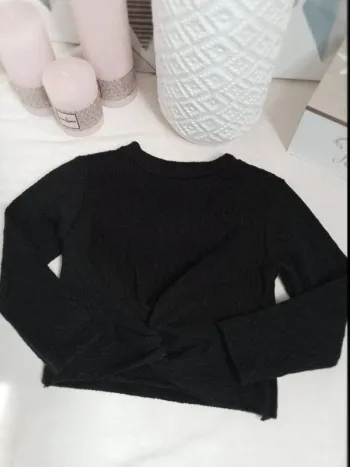 Pull effet noué fille 86 cm