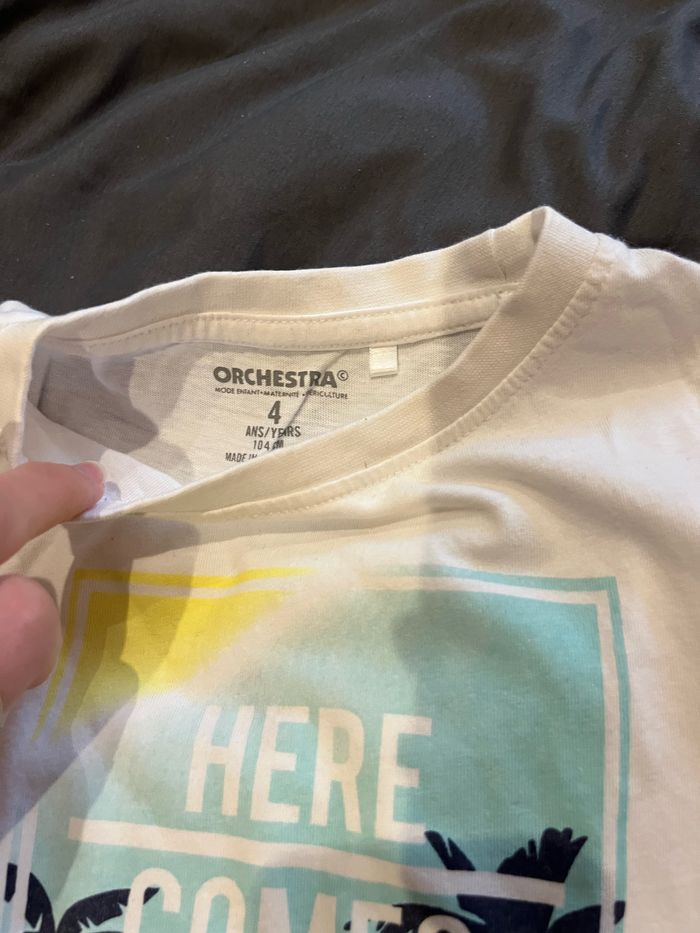 T-shirt été orchestra 4 ans - photo numéro 2