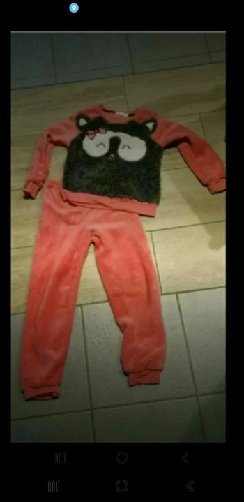 Pyjama fille hiver hibou 8 ans