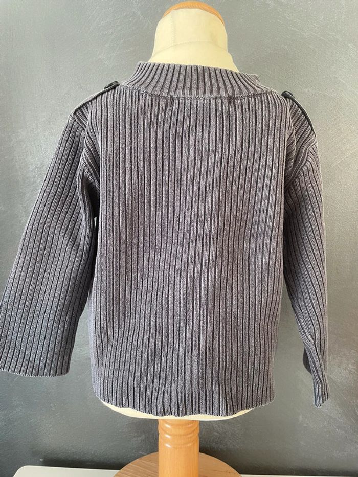 Gilet gris garçon - photo numéro 3