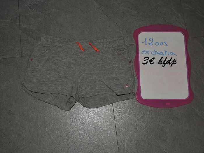 short orchestra taille 12 ans