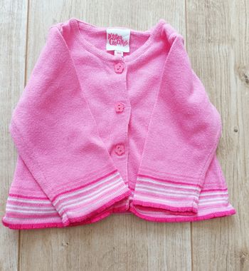 Gilet rose 3 mois