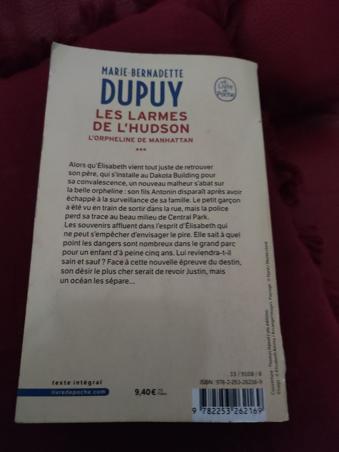 Les larmes de l'Hudson roman - photo numéro 2