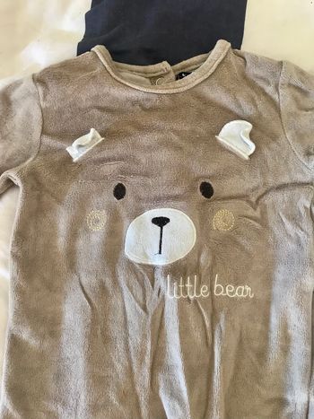 Lot 2 pyjamas velours 3 mois