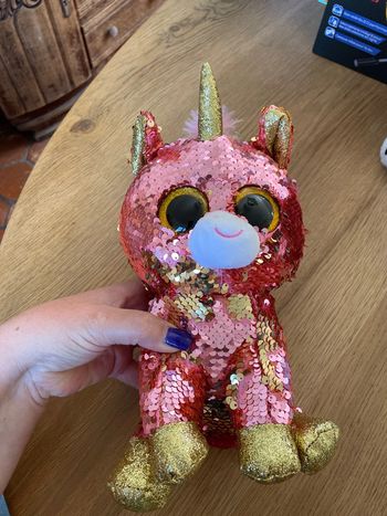Peluche 23cm t’y en sequins