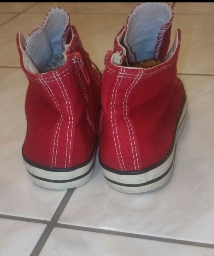 Baskets montantes style converse T 34 - photo numéro 4