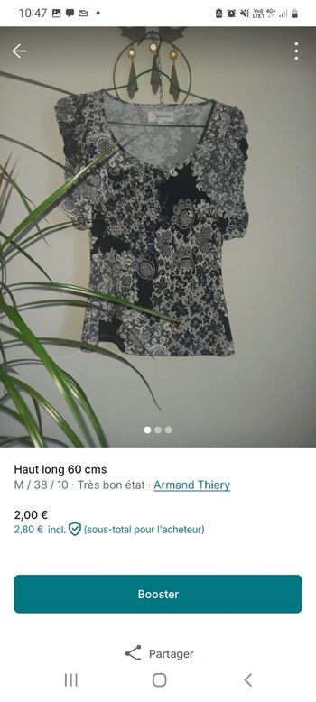 Haut long 60 cms