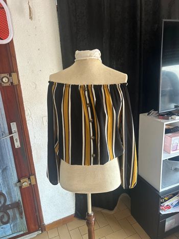 Haut a rayures femme manches longues