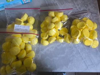 Lot de 78 balles de golf à la banane date courtes