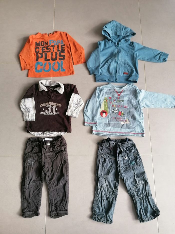 Lot 15 vêtements garçon 18 mois - photo numéro 6