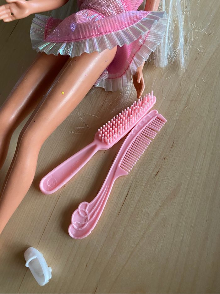 Barbie Mattel poupée 1995 rose pink foam n color - photo numéro 7