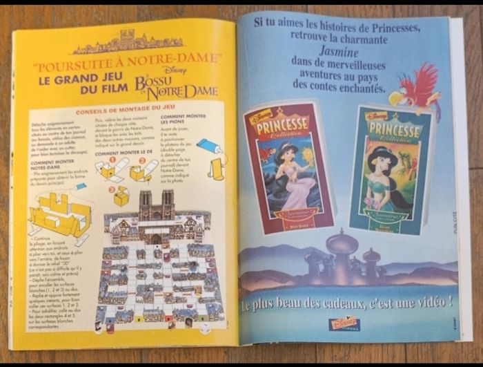 Ancien journal de mickey avec cadeau jeu Bossu de notre dame N°2322 de 1996 vintage - photo numéro 4