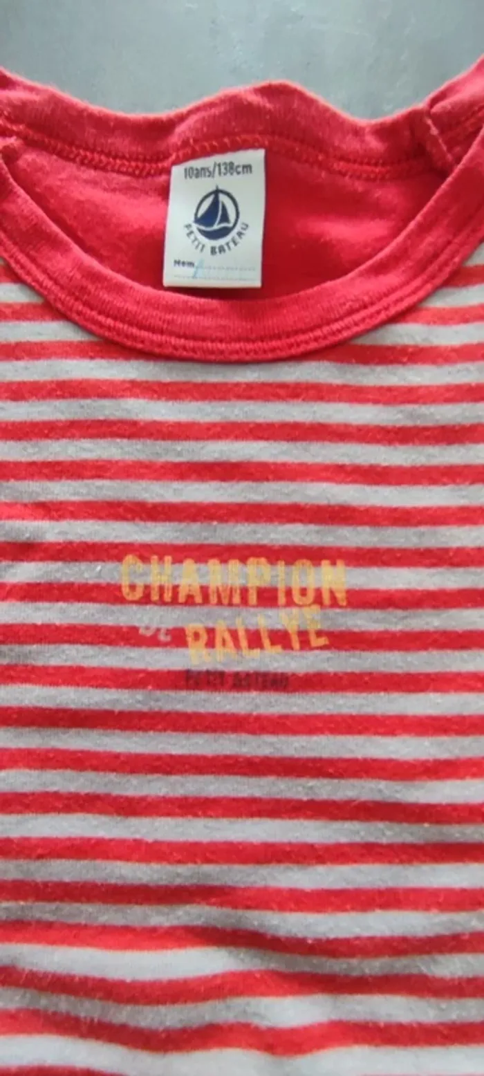 T-shirt rayé Petit Bateau 10A - photo numéro 3