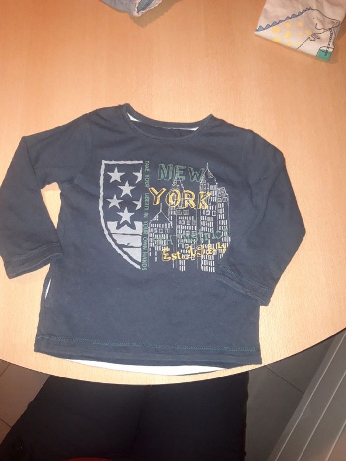Tee-shirt réversible 94 cm Vertbaudet