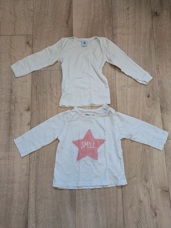 Lot 17 tee-shirt manches longues 12 Mois 74cm - photo numéro 4