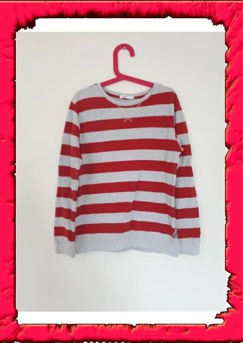 Pull fin rayé  10 ans