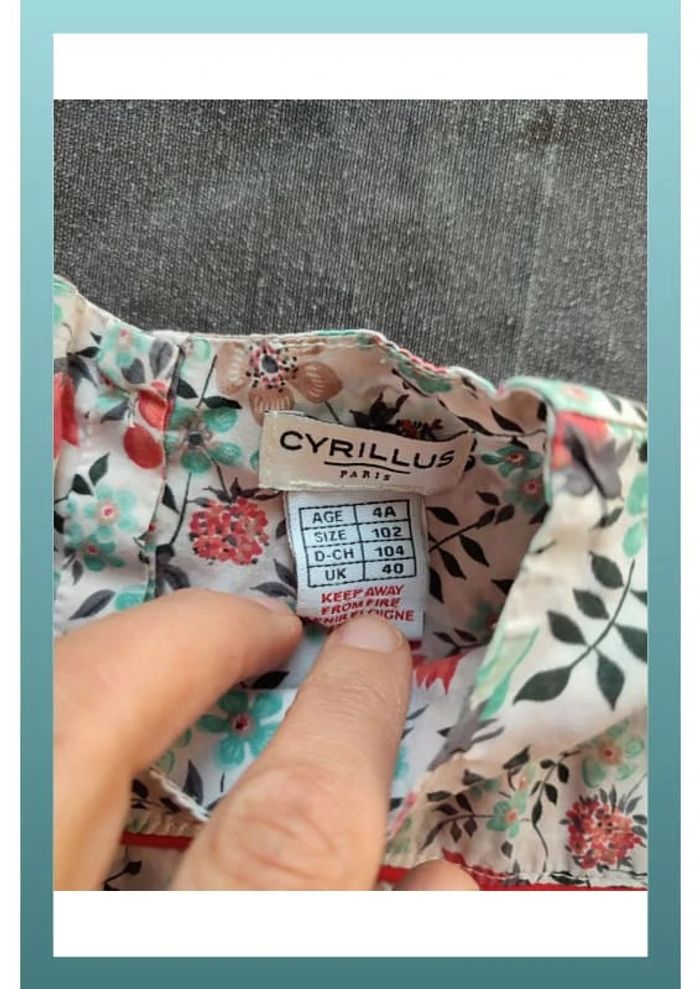 Blouse coton manches longues 4ans - photo numéro 2