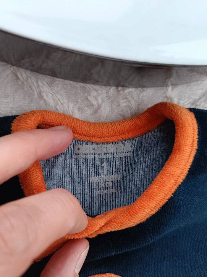 Pyjama grenouillère velours Garçon 1 mois Lion Orchestra - photo numéro 5