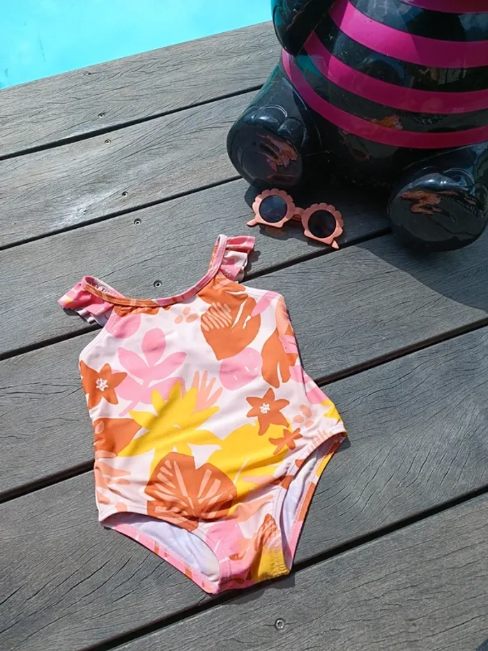 Maillot de bain à volants 1 pièce TAO 18 mois - photo numéro 2