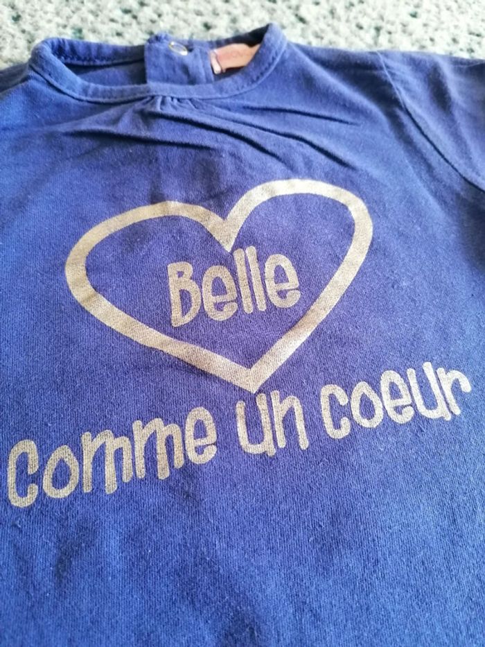 Tee-shirt fille taille 6 mois - photo numéro 3
