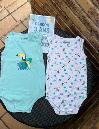 Lot de 2 bodies In Extenso 