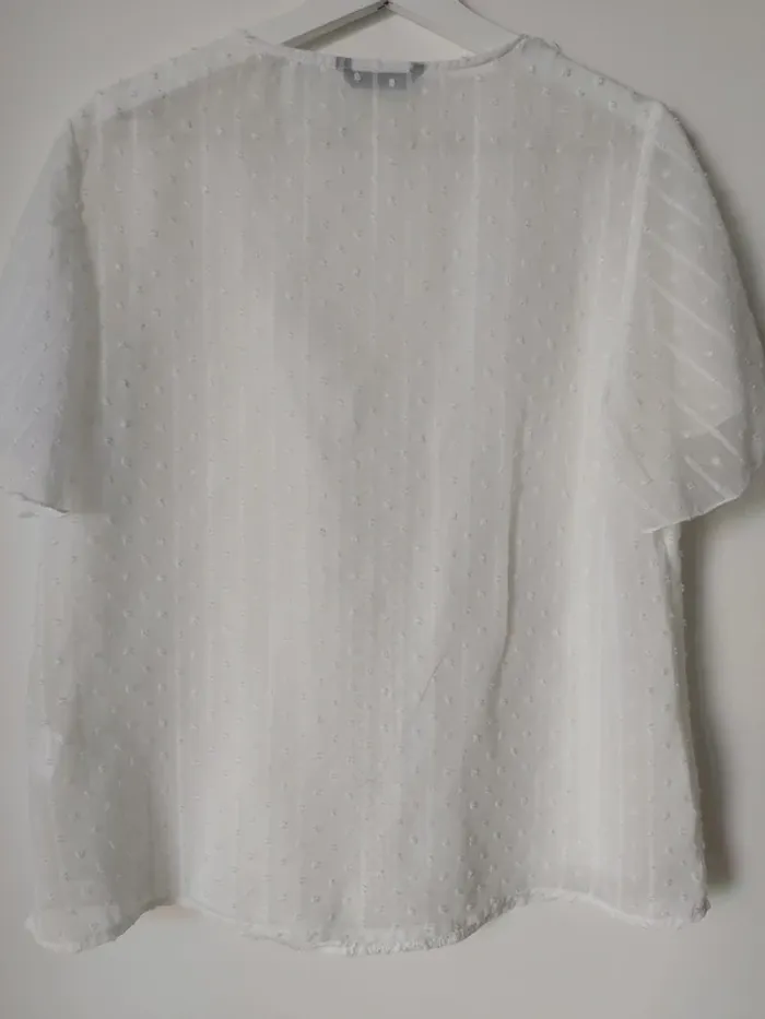 Blouse blanche voile - photo numéro 3