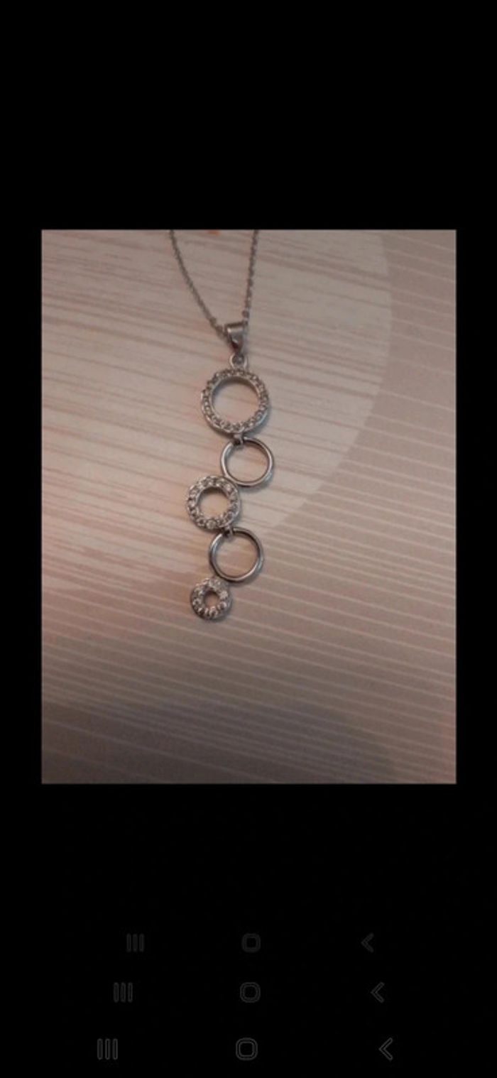 Pendentif + chaine argent