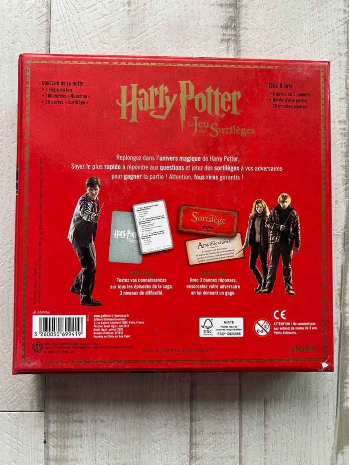 Le jeu des sortilèges Harry Potter - photo numéro 2