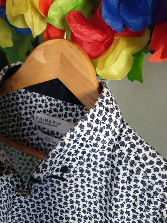 Chemise slim fit fleurie - photo numéro 3