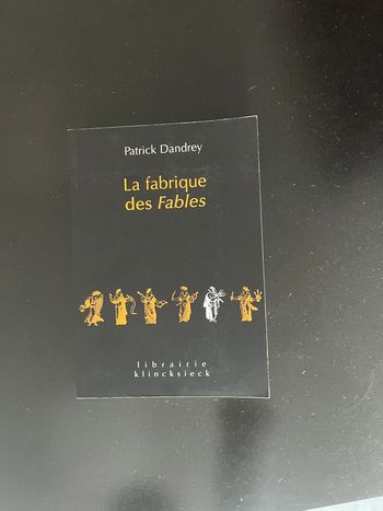 Livre La Fabrique des Fables Patrick Dandrey