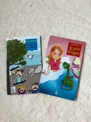 Lot 2 livres - Le yéti de la récré - Le petit dragon