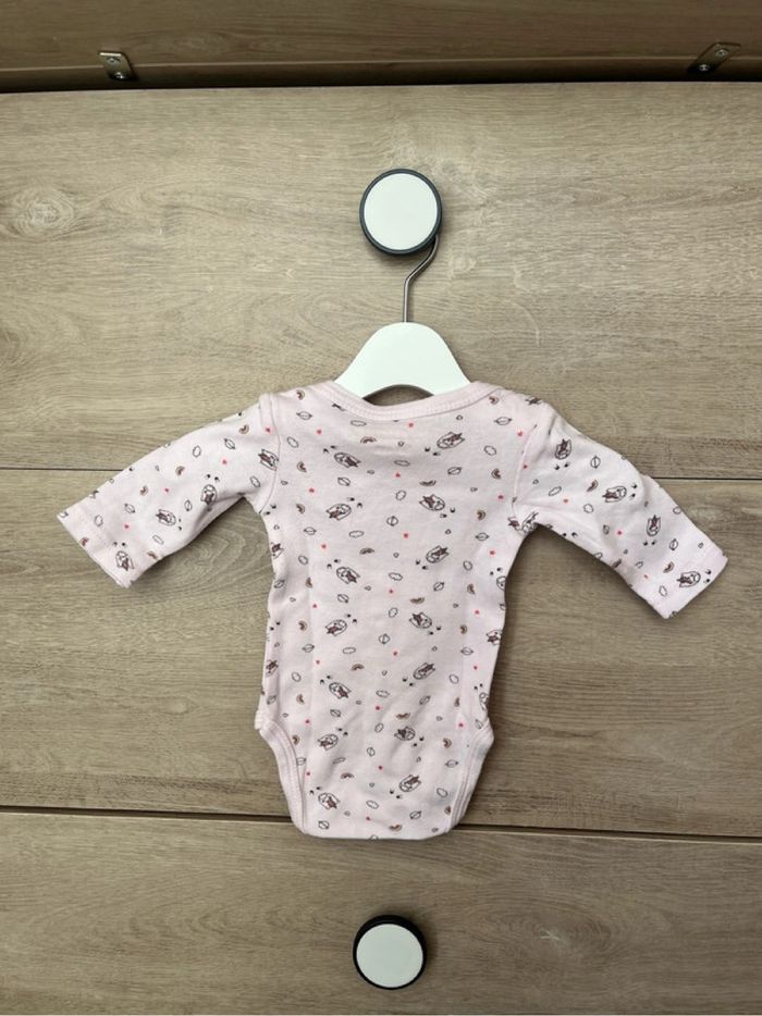Lot de 5 bodies bébé – Taille 1 mois – En très bon état - photo numéro 9
