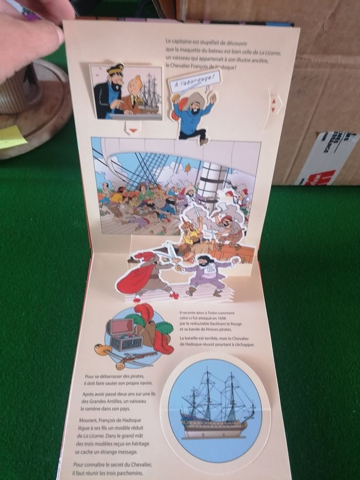 Tintin Livre Pop up Le secret de la licorne - photo numéro 4