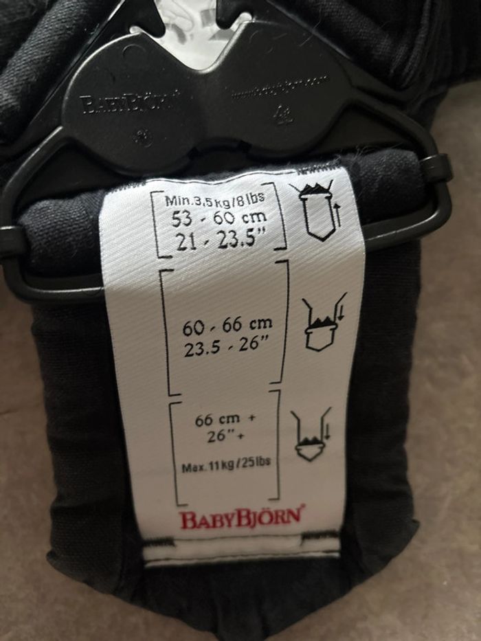 porte bébé babybjorn - photo numéro 3
