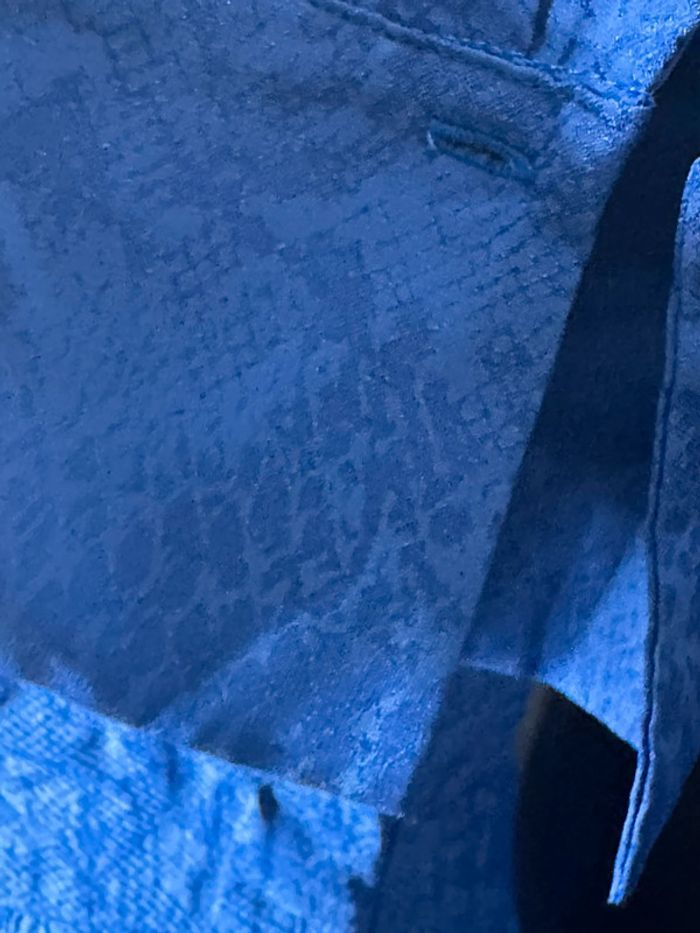 Superbe, robe, serpent, bleu électrique, mango, taille M - photo numéro 11