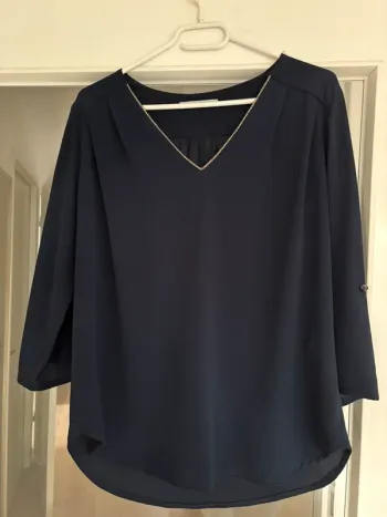 Blouse bleue marine Mamouchka