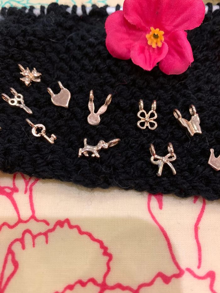 Lot de 18 breloques dorés pour création de bijoux - photo numéro 10