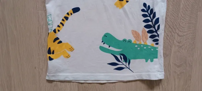 Tee-shirt manches courtes garçon, motif animaux, taille 3 ans (36 mois), marque In Extenso - photo numéro 4