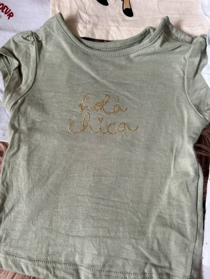 Lot tee shirt 3 mois kiabi - photo numéro 3