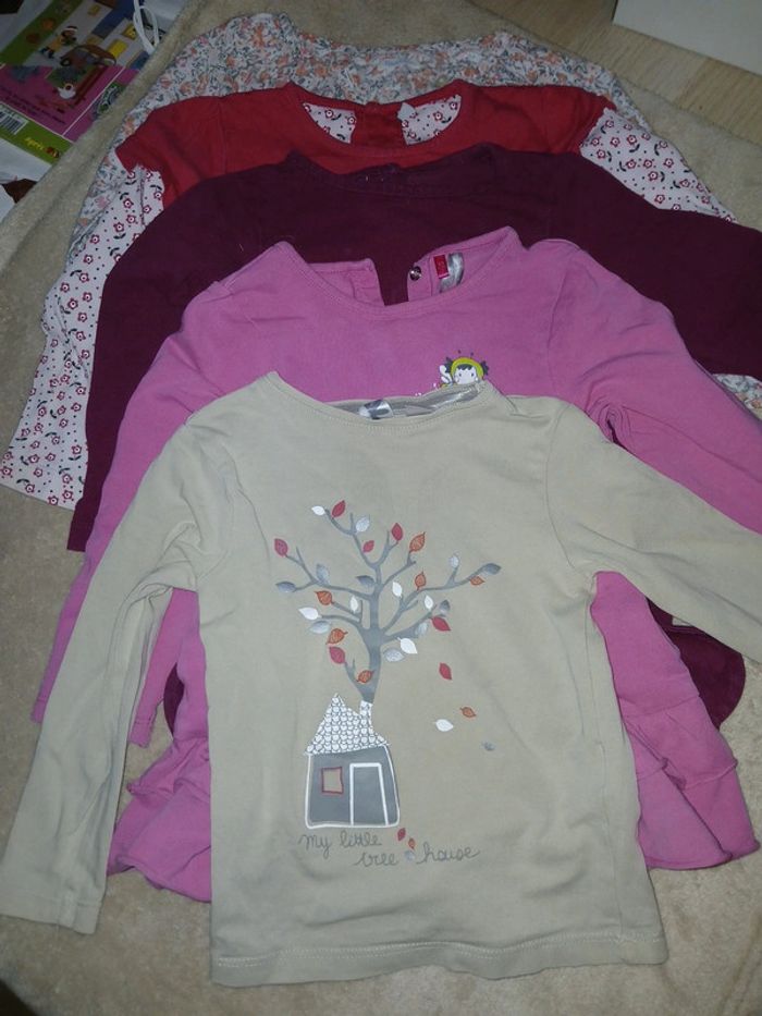 Lot de 5 hauts en 2 ans