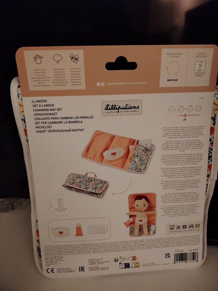 Set à langer pour poupée poupon  Lilliputiens neuf - photo numéro 2