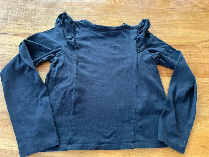 T-shirt manches longues noir - photo numéro 4