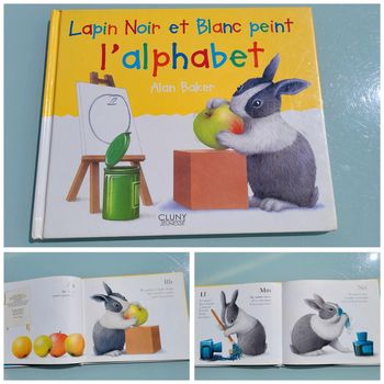 Lapain Noir et Blanc 🐇 peint l'alphabet, Cluny Jeunesse